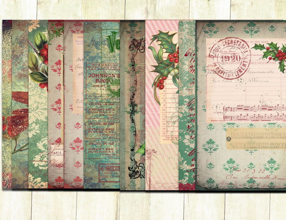 Vintage Junk Journal Printable Papers, Easy to Download and Print ...